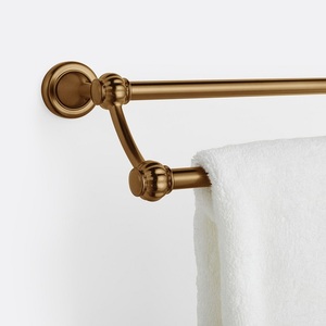 Barra para toallas de latón en tendencia, acabado dorado, accesorio de baño para lavabo, cocina, baño, metal de alta calidad - Product Image 1