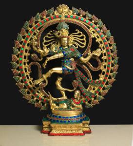 Estatua de Aluminio Art Deco Hecha a Mano, Ídolo de la Divinidad, Adorno de Estatua de Dios Hindú para Adoración - Product Image 4