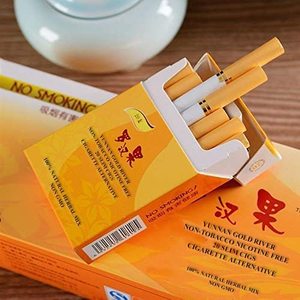 Yunnan Gold River Herbal Smokes, Paquete de 20, Alternativa a las Cigarrillos sin Tabaco ni Nicotina - Product Image 1