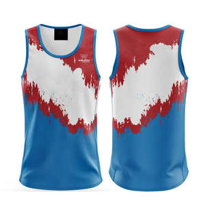 Camiseta sin Mangas Sublimada de Último Diseño, Camiseta sin Mangas para Hombre al por Mayor, Camisetas sin Mangas Sencillas para Hombre y Mujer, Producto Unisex - Product Image 1