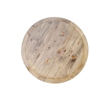 Table de ferme rustique vintage ronde pour banquet, mariage, événement, fête, restaurant, bar