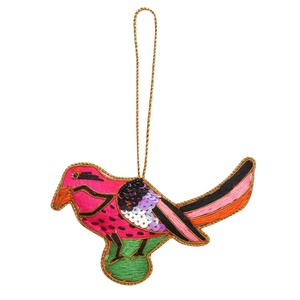 Tissu d'arbre de Noël fait à la main décorations brodées personnalisées ornement en gros avec chameau renne mouton cheval - Product Image 5