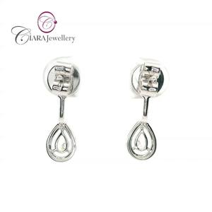 Vente chaude De Luxe 18K AU750 Blanc Rose Or Boucles D'oreilles Diamant Naturel Élégant pour Les Mariages Fiançailles Anniversaires - Product Image 3
