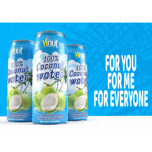 500ml Lata 100% Agua de coco Diseño libre Su etiqueta Distribuidores 100% Naturaleza en Vietnam - Product Image 1