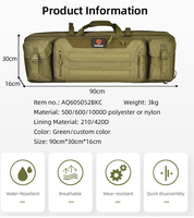Sac de transport tactique OEM décontracté en polyester souple avec fermeture éclair, double compartiment, résistant à l'eau, léger, antivol, pour armes à feu et outils de chasse