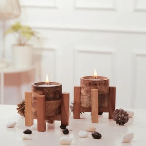 Wooden Jar Candle with stand - Product Image 5