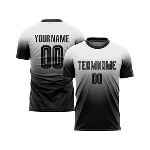 Custom Sublimation Soccer Jersey Blue Geometric <b>Pattern</b> Crew Neck Short Sleeve Moisture Wicking Unisex Adult Sportswear - Product Image 3