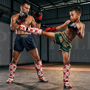 Protège-tibias de Muay Thai multi-usages pour le sport, protection des jambes pour le kickboxing, entraînement d'arts martiaux, protection pour adultes et enfants - Vente chaude - Product Image 2