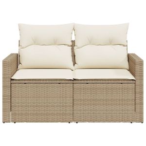 Reposabrazos medianos ajustables Beige PE Rattan Garden Sofa - Product Image 5