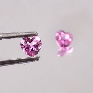 Pierre précieuse naturelle de morganite rose en forme de cœur, pierre non montée pour la fabrication de bijoux et de bagues, qualité supérieure - Product Image 5