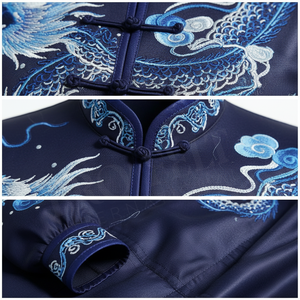100% High Quality Kung Fu Tai Chi Martial Arts Uniform Set Hand Embroidery Custom Long Sleeve <b>Jacket</b> & Pants Karate Uniform - Product Image 4