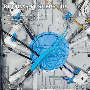 Pinzas Bipolares con Recubrimiento, Punta de Irrigación Manual Tipo Bayoneta para Cirugía ORL, Neurocirugía y Cardiaca, de Acero, Incluye Cable Bipolar - Product Image 3