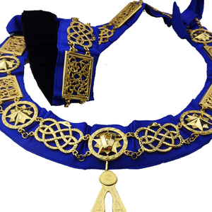 Regalia Masónica del Capítulo del Arco Real, Personalizada, Chapada en Oro, Bordada en Chenille, Color Sólido, Grado Escocés - Product Image 2