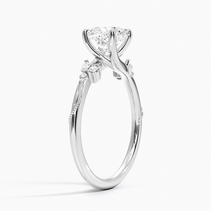 Bague BOJ 030 en argent 925, coupe coussin, motif camélia, diamant anti-migraine, 2 carats, couleur D, VVS1, moissanite certifiée GRA, prix bas, en promotion - Product Image 2