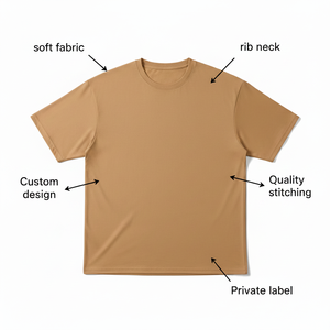 T-shirt de haute qualité à épaules tombantes, streetwear DTG, t-shirt lourd 100% coton, t-shirt oversize personnalisé, 260 GSM, unisexe - Product Image 6