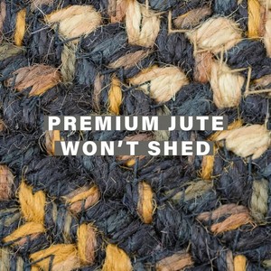 Alfombra de Yute Multiforma con Borde Festoneado, Tejida a Mano, Estilo Boho, para Sala de Estar, Dormitorio, Hoteles y Espacios Comerciales - Product Image 4