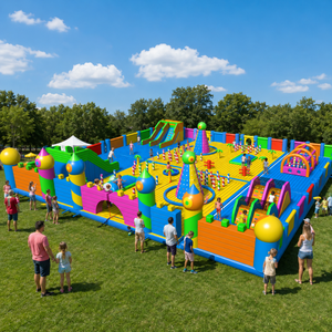 Structures gonflables commerciales d'extérieur : jeux gonflables, châteaux gonflables, parcs d'obstacles gonflables, parcs d'attractions gonflables, parcs de trampolines - Product Image 6