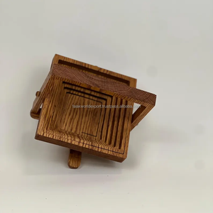 Caja de embalaje de madera universal con asa, cesta de fruta de madera portátil creativa para decoración de cocina y servicio por FWE - Product Image 3