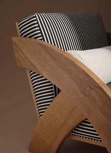 Canapé 1 place en bois massif à prix de gros, design moderne pour mobilier de jardin extérieur, idéal pour la fabrication de villas - Product Image 6