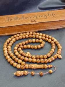 Rosario Islámico de Madera Pulida Ecológica de Primera Calidad, Hecho a Mano, para la Oración Diaria Musulmana (Zikr/Dhikr) - Product Image 3
