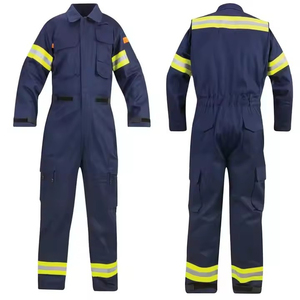 High Quality High-visibility Safety <b>Overalls</b> Custom <b>Work</b> Clothes Wholesale Factory Supply Reflective Fabric High-safety Suits - Product Image 2