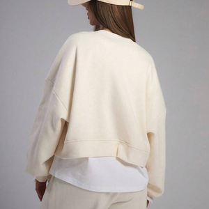 Sweat-shirt oversize pour femme, style actuel, qualité supérieure, effet délavé, nouvelle collection, vente en gros - Product Image 2