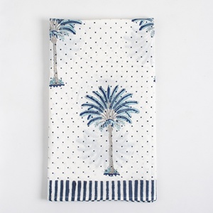 Cubierta de bikini con estampado floral hecho a mano de algodón con estampado de palmera de algodón étnico para mujer - Product Image 6