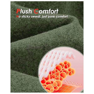 Sweat-shirt d'hiver unisexe de haute qualité à demi-zip, 100 % coton, tissu éponge anti-plis, respirant, design intelligent - Product Image 6