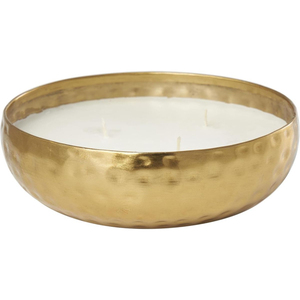 Support de bougie en or mat avec bougies en cire blanche, récipients métalliques à 3 et 2 mèches pour une identité de produit élégante - Product Image 6