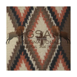 Couverture de selle en laine 34x36 tissée à la main 100% doublure polaire en laine de Nouvelle-Zélande Western Equestrian pour la compétition et l'entraînement - Product Image 5