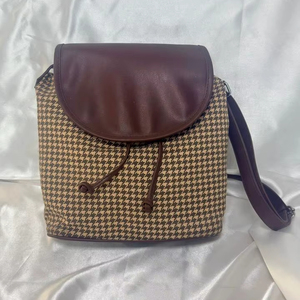 Sac bandoulière chq en mélange de PU et de coton - Product Image 1