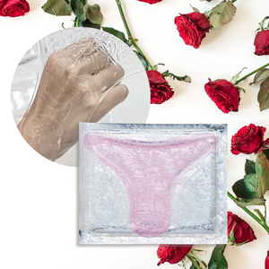 Etiqueta privada cuidado de la piel femenino en forma de Y Yoni máscara de cristal reparación profunda antienvejecimiento brillo blanqueamiento reafirmante área íntima - Product Image 3