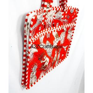 High Quality 100% Cotton Softback Quilted Breathable Unisex Laptop Bag Zipper Lightweight Eco-Friendly Large Capacity - Product Image 4