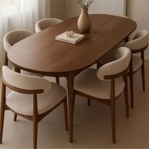 Juego de Comedor para Jardín OEM/ODM, Muebles de Exterior con Estructura de Aluminio, Mesa de Ratán y Madera, Sillas con 4/6/8 Asientos, Cojines de Tela Personalizados - Product Image 6