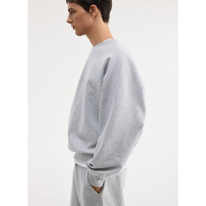 Sweat-shirt personnalisé 2026 avec logo, 100 % coton, style streetwear, col rond, coupe oversize, couleur unie, épaules tombantes, OEM - Product Image 3