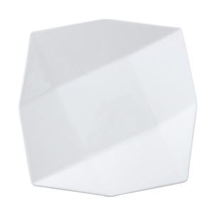 Assiettes carrées en céramique blanche brillante, 9 compartiments, design minimaliste, pour la maison et les restaurants, compatibles lave-vaisselle, usage quotidien - Product Image 2