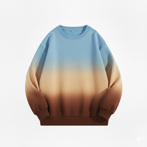 Sudadera Degradada para Hombre, Cuello Redondo, Estilo Casual, Manga Larga, Ropa Urbana, Moda para Uso Diario - Product Image 1