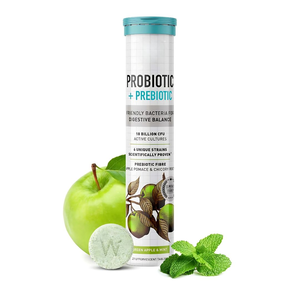 18 Billion CFU Digestive Balance <b>Probiotic</b> Prebiotic Green Apple Mint Flavor 6 Unique Strains 21 <b>Tablet</b> Pack Safe for Adults - Product Image 6