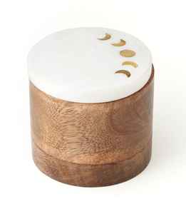 Pot de rangement en bois naturel écologique pour le stockage du café, du thé, du sucre, des épices et des collations sèches - Product Image 2