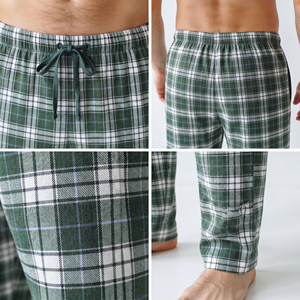 Wholesale <b>Men</b> <b>Flannel</b> Sleeping Pants Low Drawstring Waist Nightwear Trouser Plaid Check <b>Pajama</b> Pants <b>Men</b> Cotton Sleeping Trouser - Product Image 6