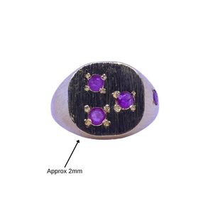 Wedding Wear 925 Sterling Silver Gold Plated Jewelry Ruby Gemstone Women Wear Classic <b>Couple</b> <b>Ring</b> - Product Image 2