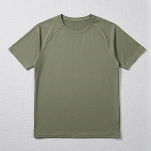 เสื้อยืดแขนแร็กแลนผู้ชาย พิมพ์โลโก้ได้ ผลิตจากโพลีเอสเตอร์ สำหรับออกกำลังกาย ฟิตเนส วิ่ง และเล่นกีฬา ขายส่งจำนวนมาก - Product Image 1