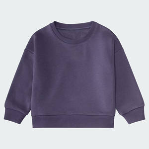 Conjunto deportivo para niños pequeños, color morado oscuro, OEM/ODM, personalizable, conjunto de sudadera y pantalones deportivos. - Product Image 2