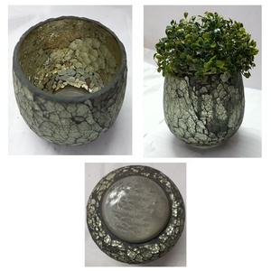 เหยือกแก้วโมเสคสีเทาสุดหรูสำหรับ2022เหยือกแก้วโมเสคเปล่าสำหรับตกแต่งโต๊ะดีไซน์แฟนซีงานฝีมือสุดหรู - Product Image 4