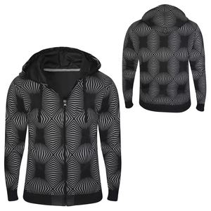 <b>Plain</b> Pullover Fleece Hoodies Unisex Wholesale Hooded <b>Sweatshirt</b> Men Cheap Sublimation <b>Black</b> Hoodie Full Zipper - Product Image 3