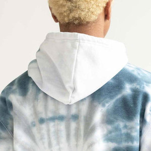 Sudadera con Capucha Tie-Dye para Hombre, Corte Regular, Felpa de Algodón, Casual, Otoño, Diseño con Bolsillos, Logotipo Personalizado, Hombros Caídos - Product Image 6