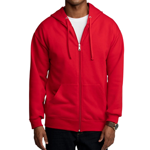 Sudadera con capucha unisex 100% forro polar con cremallera, de alta calidad, lisa, sin estampado, fabricada por un fabricante. - Product Image 6