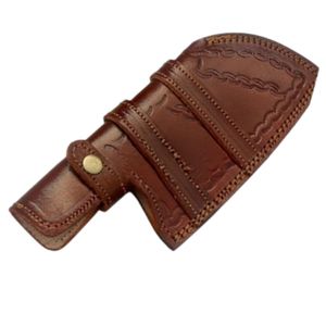 Couteaux à découper polyvalents avec lame en acier forgé rustique, manche en bois confortable et étui en cuir pour la découpe de la viande - Product Image 2