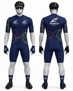 Conjunto de Jersey de Ciclismo sin Mangas para Hombre HAMILO, Ecológico, 220g, Transpirable, con Estampado Digital, para Bicicleta de Carretera - Product Image 2