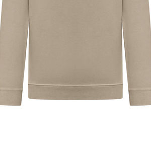 Sweat-shirt à col rond beige pour homme, coupe classique, tricoté, style décontracté, à porter en automne, logo sur la manche gauche - Product Image 6